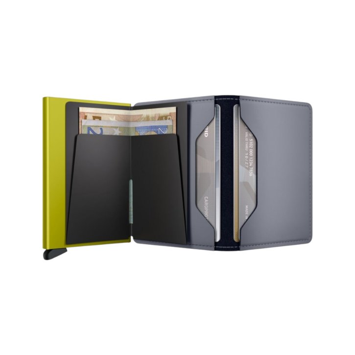 Secrid Slimwallet matte grey & lime